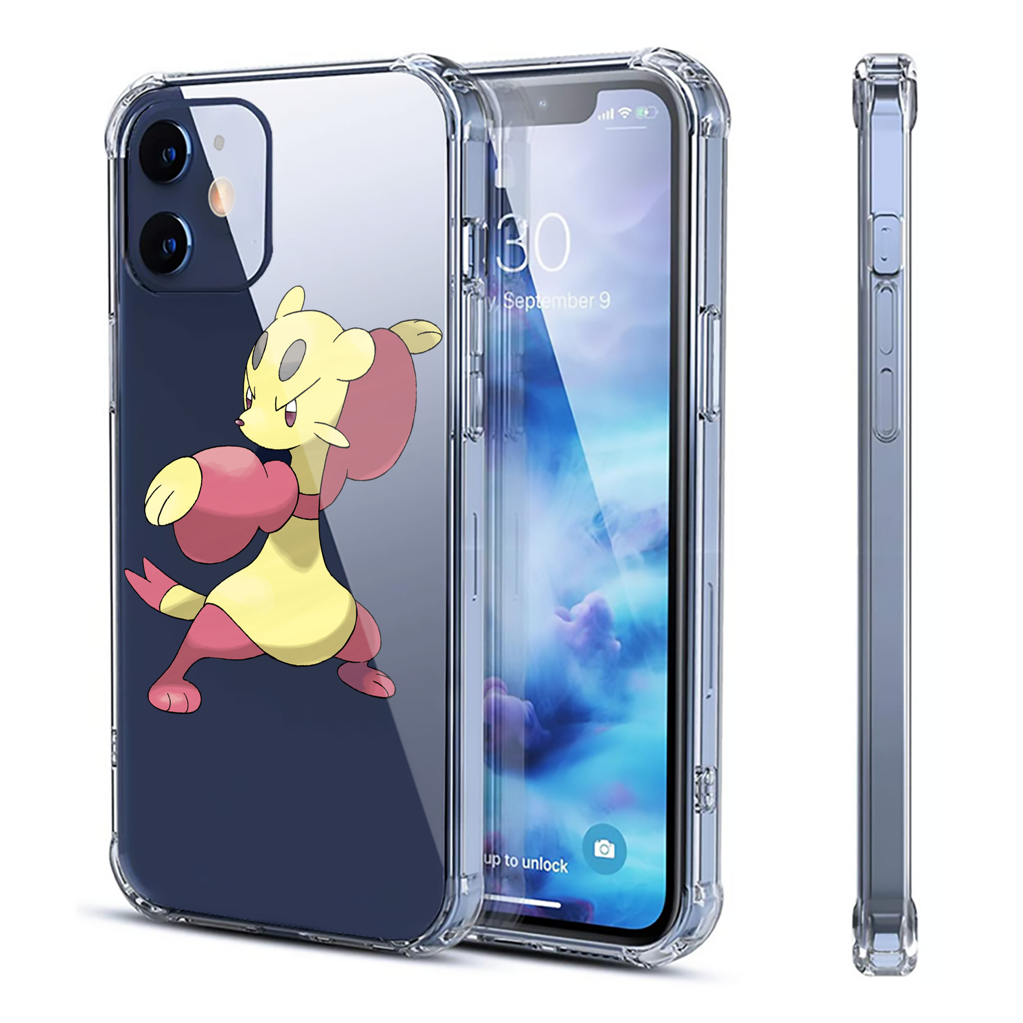 （画像用） ポケットモンスター Pokémon 【iPhone 12シリーズ対応】透明スマホケース（クリアソフトケース）